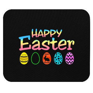 Discover Happy Easter Bunny Colorful Eggs Perfect For Mouse Pads
