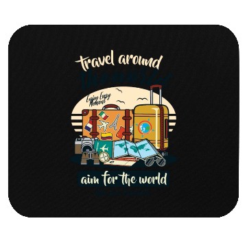 Discover Travel Around The World Mouse Pads