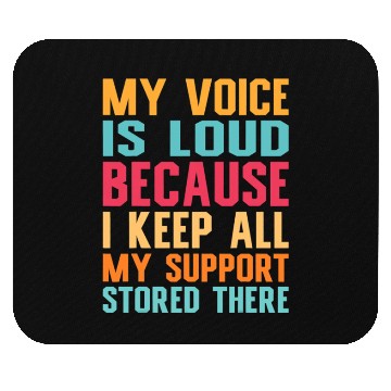 Discover Social Worker My voice is loud social work Mouse Pads