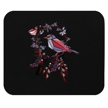 Discover Bird floral Mouse Pads