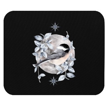 Discover Bird in Winter Mouse Pads