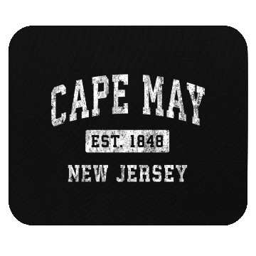 Discover Cape May New Jersey Nj Established Sports Mouse Pads