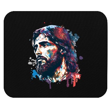 Discover Jesus Painting Mouse Pads
