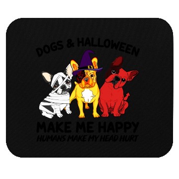 Discover Frenchie Dog Halloween Dog Lover Mouse Pads