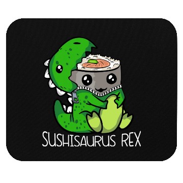 Discover Cute Dinosaur Sushi Lover Gift Women Trex Men Mouse Pads