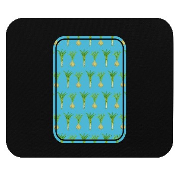 Discover leek and onion pattern Mouse Pads