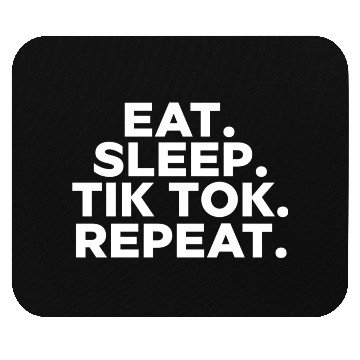 Discover Eat Sleep tiktok Repeat retro vintage colors Mouse Pads