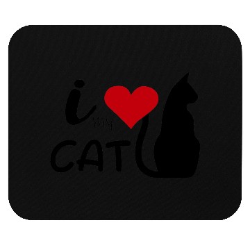 Discover I LOVE MY CAT Mouse Pads