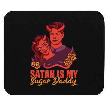 Discover Satan is my sugar daddy devil and hell Mouse Pads