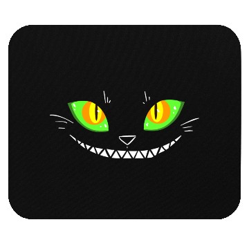 Discover Creepy Cat Face Mouse Pads