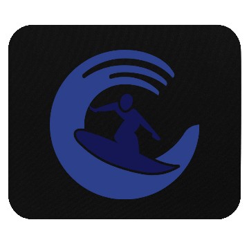 Discover surfing logo Mouse Pads
