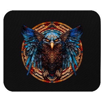 Discover Stained Glass Eagle (4 of 4) Mouse Pads