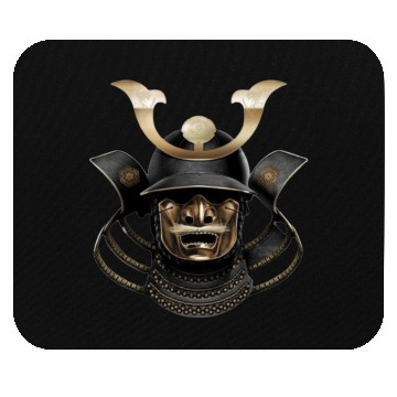 Discover Japanese Samurai Mask Design Mouse Pads