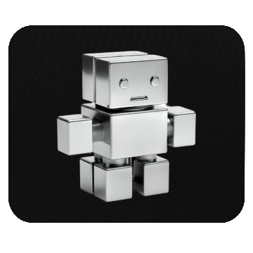 Discover Tiny cube robot Mouse Pads