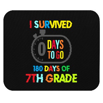 Discover I Survived 180 Days of 7th Grade Mouse Pads
