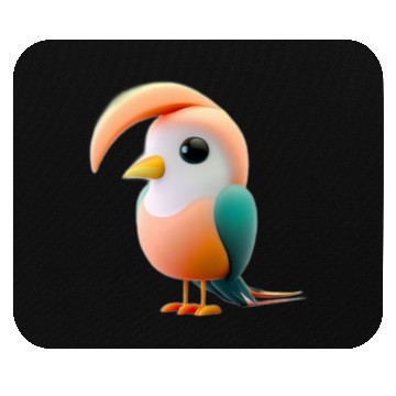 Discover Cute Bird of Paradise 3D Render Mouse Pads