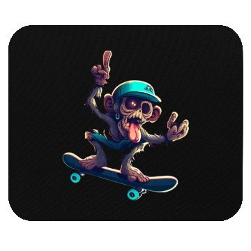 Discover zombie monkey skat Mouse Pads