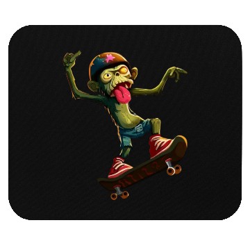 Discover skateboarding zombie monkey Mouse Pads