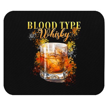 Discover Blood Type Whisky Cocktail for Bartender Mouse Pads