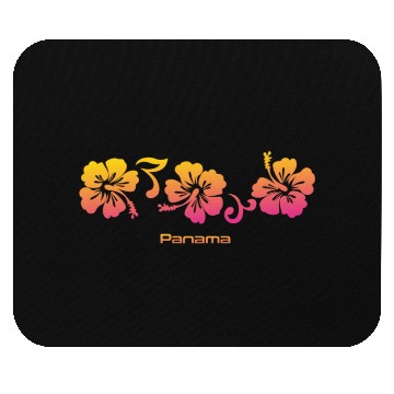 Discover Panama Hibiscus Souvenir Vacation Mouse Pads