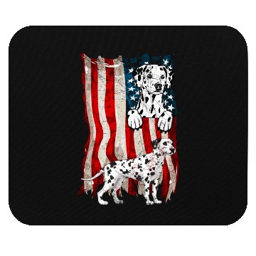 Discover Dalmatian Flag Mouse Pads