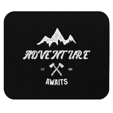 Discover Adventure Awaits est 1999 Mouse Pads