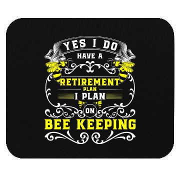Discover Beekeeper Flowers Cute Animal Protection Mouse Pads