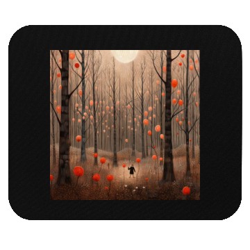 Discover Enchanted Whispers: Balloon-Leaved Symphony Mouse Pads