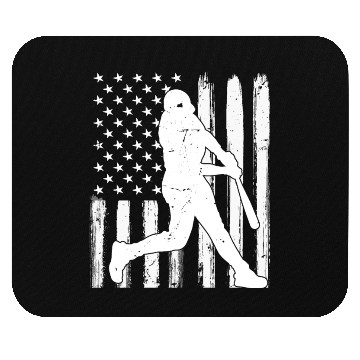 Discover American Flag Baseball Team Gift Mouse Pads