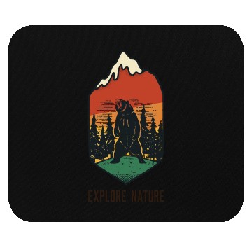 Discover Explore Nature Camping Mouse Pads