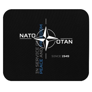 Discover Peace And Freedom Otan Nato Mouse Pads