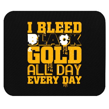 Discover I Bleed Black And Gold Mouse Pads
