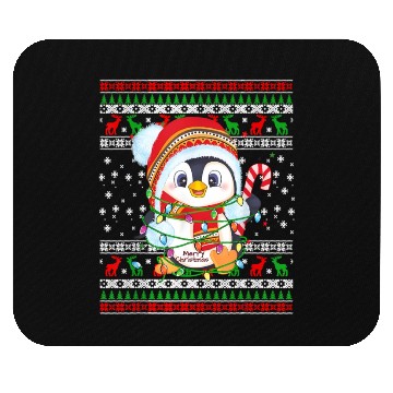 Discover Penguin Lights Ugly For Mouse Pads