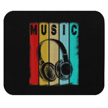 Discover Electronic Music Lover DJ Vintage Retro Mouse Pads