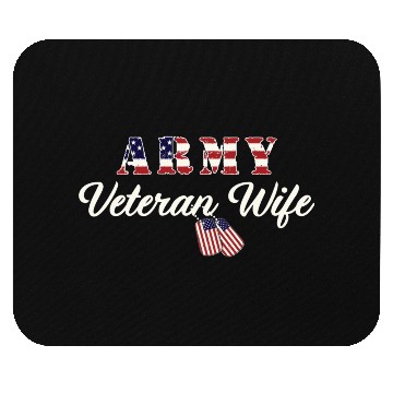 Discover US Army Veteran Wife Mouse Pads