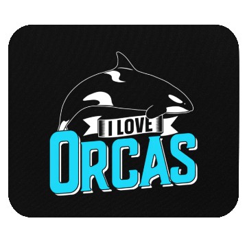Discover I Love Orcas Orca Whale Sea Mouse Pads