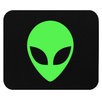 Discover Green Alien Head 90S Style Mouse Pads