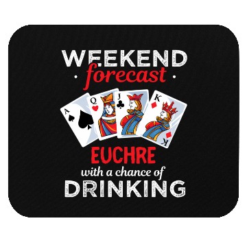 Discover Euchre Player - Euchre Drinking Card Game Mouse Pads