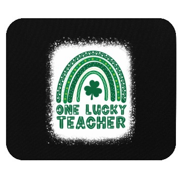 Discover One Lucky Teacher St Patrick'S Day Rainbow Mouse Pads