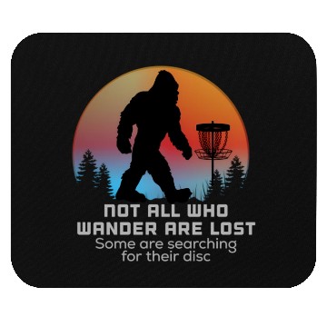 Discover Bigfoot Disc Golf Sasquatch Chain Tosser Big Disc Mouse Pads