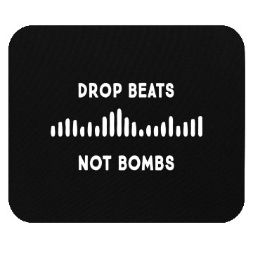 Discover Drop Beats Not Bombs Anti-War Musician Mouse Pads