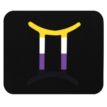 Discover Non Binary Gemini Sign Non Binary Pride Mouse Pads