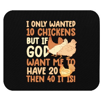 Discover Chicken I Only Wanted 10 Chicken Farmer Farm Mouse Pads