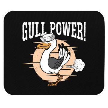 Discover Gull Power Whirer Bird Seabird Seagull Mouse Pads