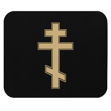 Discover Russian Orthodox Cross Slavo Byzantine Cross Mouse Pads