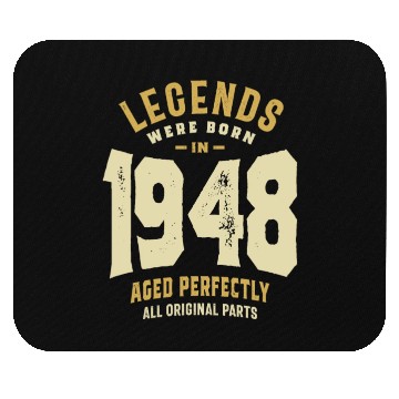 Discover Legends Born 1948 75th birthday Mouse Pads