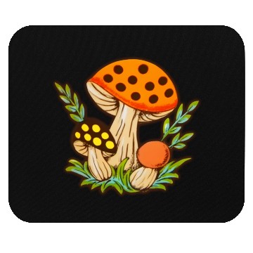 Discover Merry Mushrooms 70S Kitchen Mouse Pads