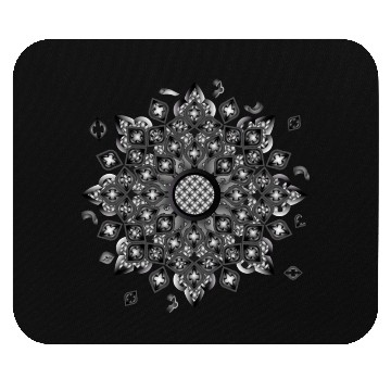 Discover Gothic rosette stained glass ornament Mouse Pads