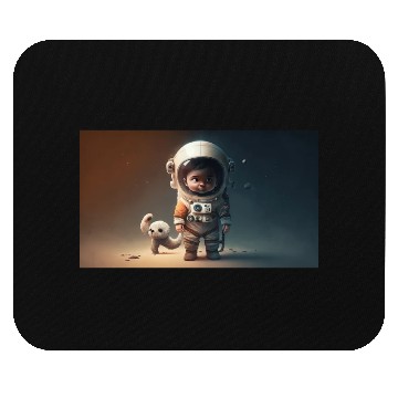 Discover Cosmic Steps: The Baby Astronaut's Journey Mouse Pads