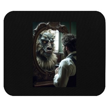 Discover Reflections Unveiled: The Beast Within Mouse Pads